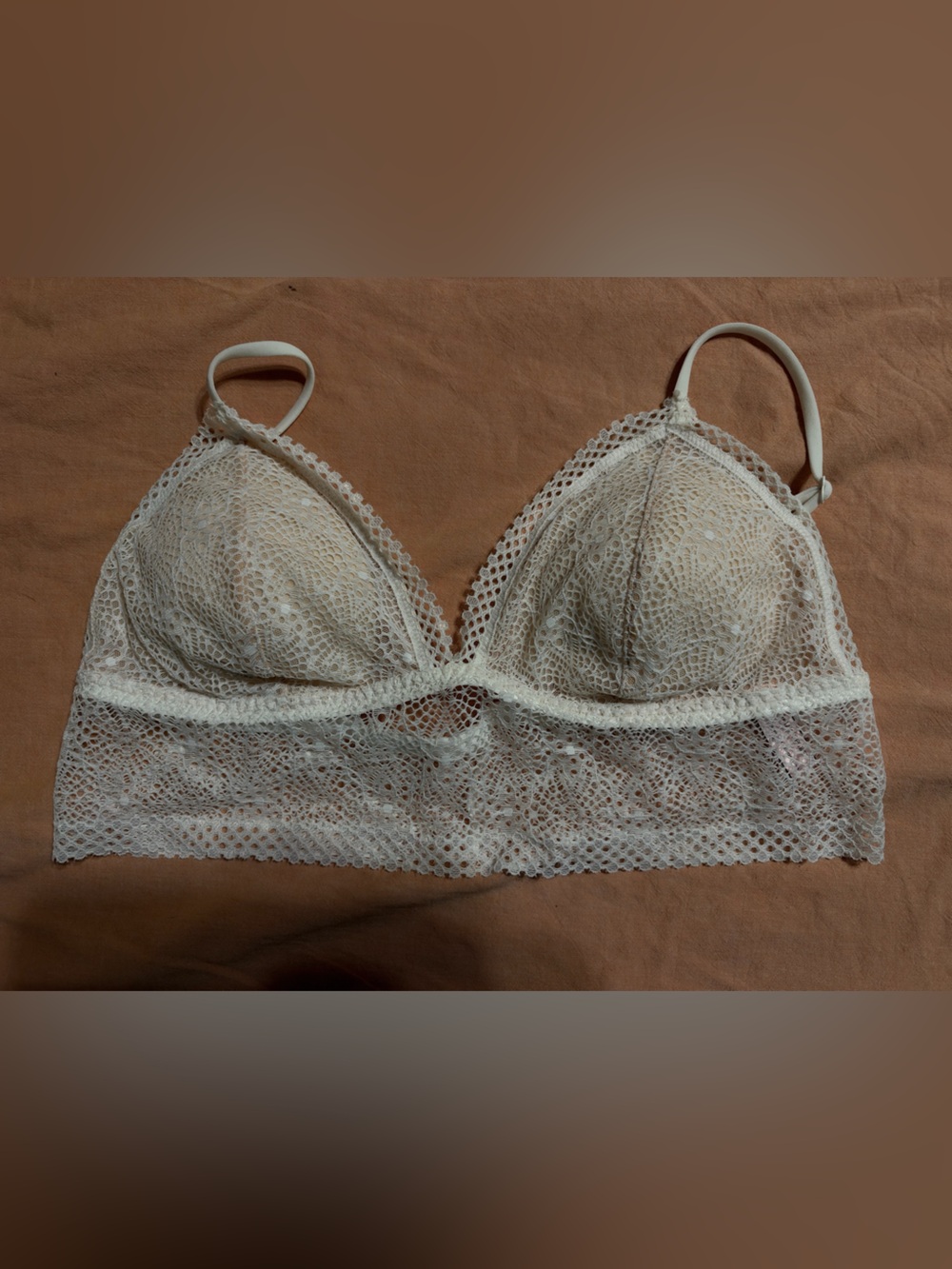 Victoria’s Secret White Floral Lace Bralette Size Large | Never Worn
